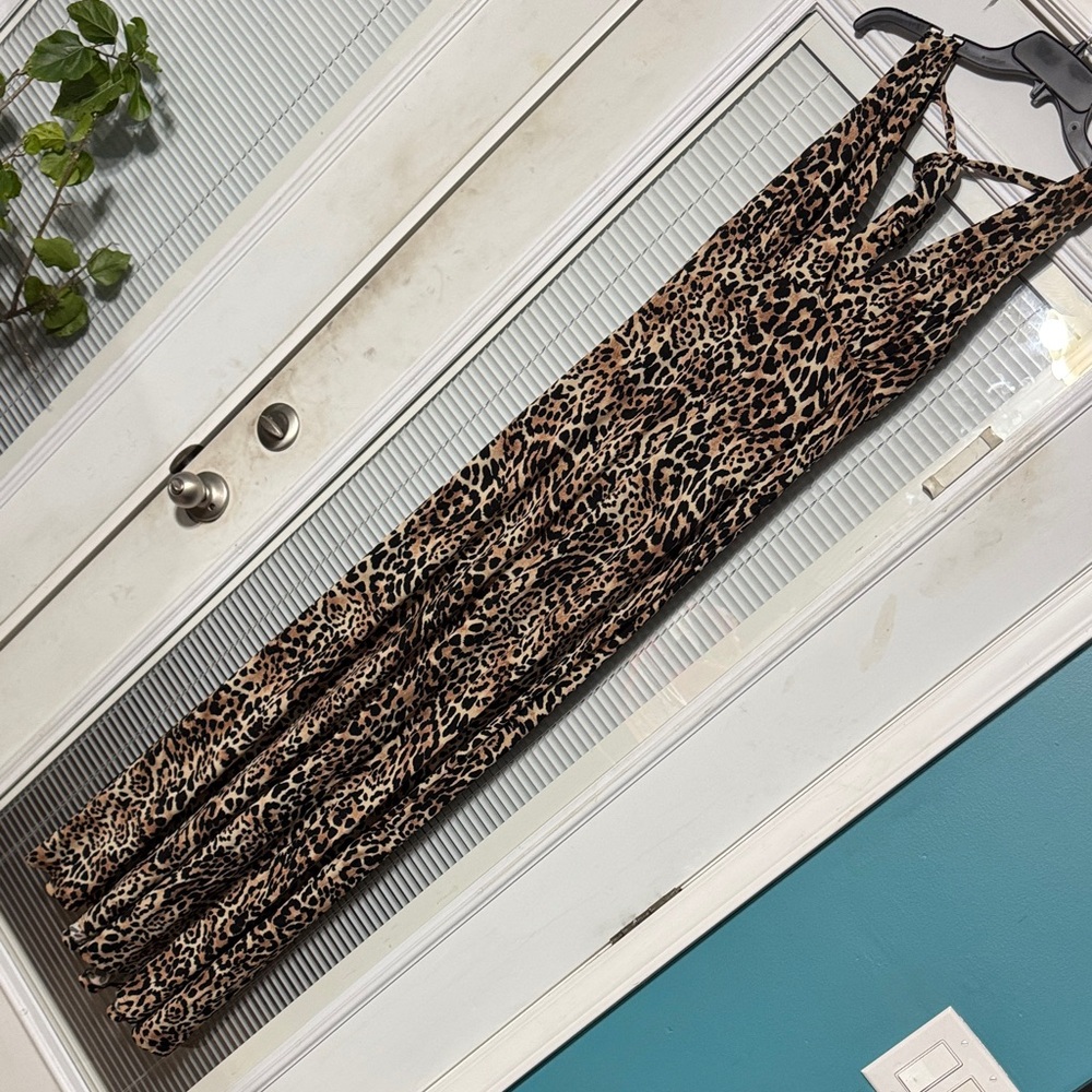 XOXO Leopard Print Maxi Dress